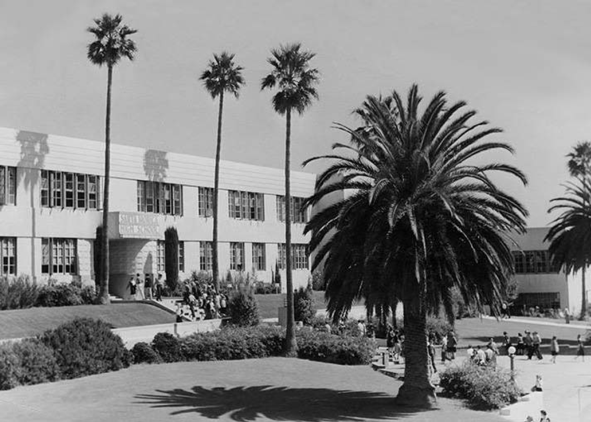 The Historic Academic Core Buildings Of Samohi On Top Of Prospect Hill Santa Monica Conservancy