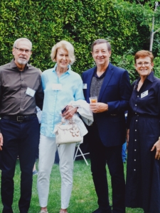 (Left to right) Founding Board President Tom Cleys, Conservancy member Anne Rimer, and Board members Alec Nedelman and Karen Ginsberg at A Celebration for Historic Homes.