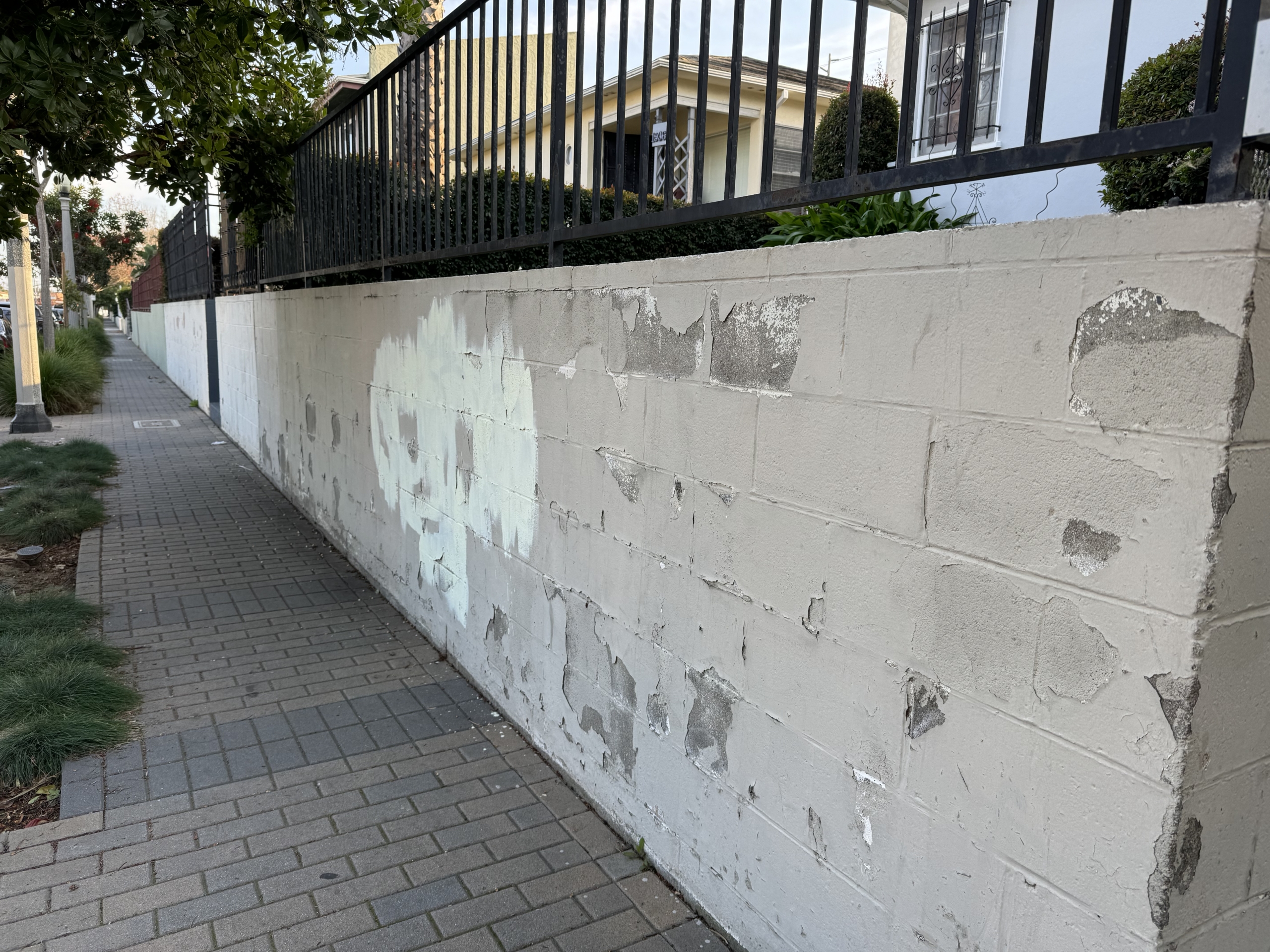 20th Street retaining wall between Virginia and Delaware Avenues, 2024